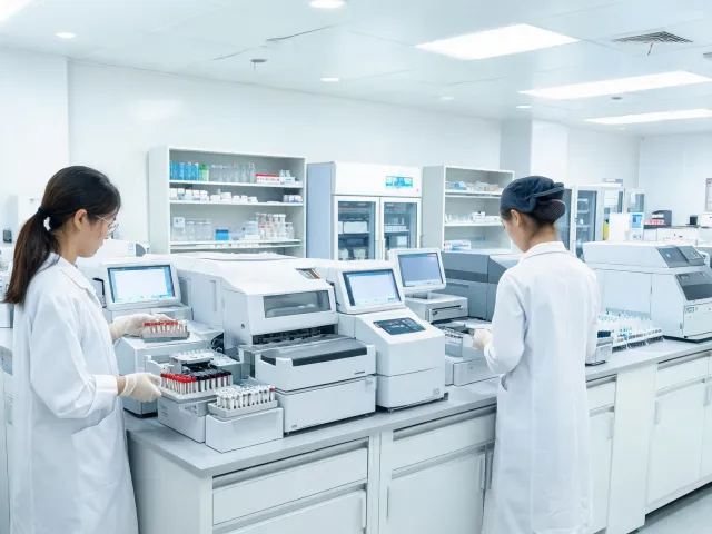 Hospital core laboratory workstation