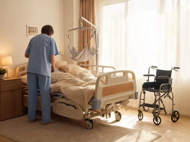 Home care rehabilitation equipment setup